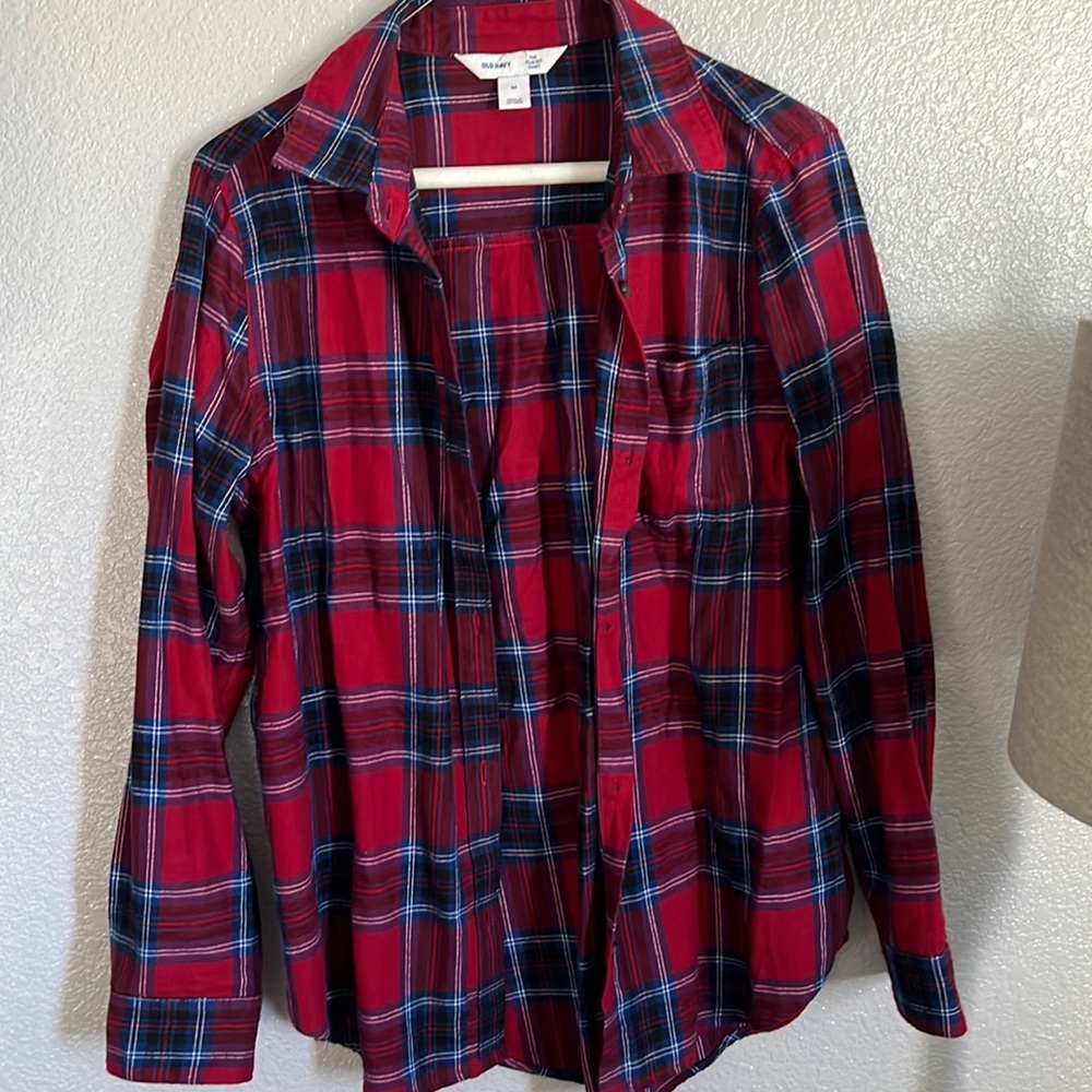 Flannel is from old navy, used a few times. In great condition